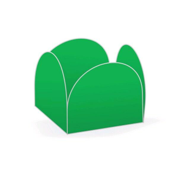 Forminha Para Doces 4 Petalas Verde Bandeira - Pct C/50 Unds